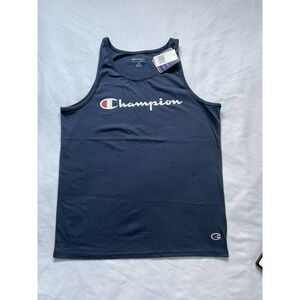 Champion Boys  Logo Tank Top Navy Size XL